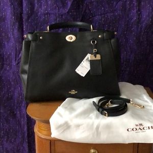 Coach calf leather Gramercy in black